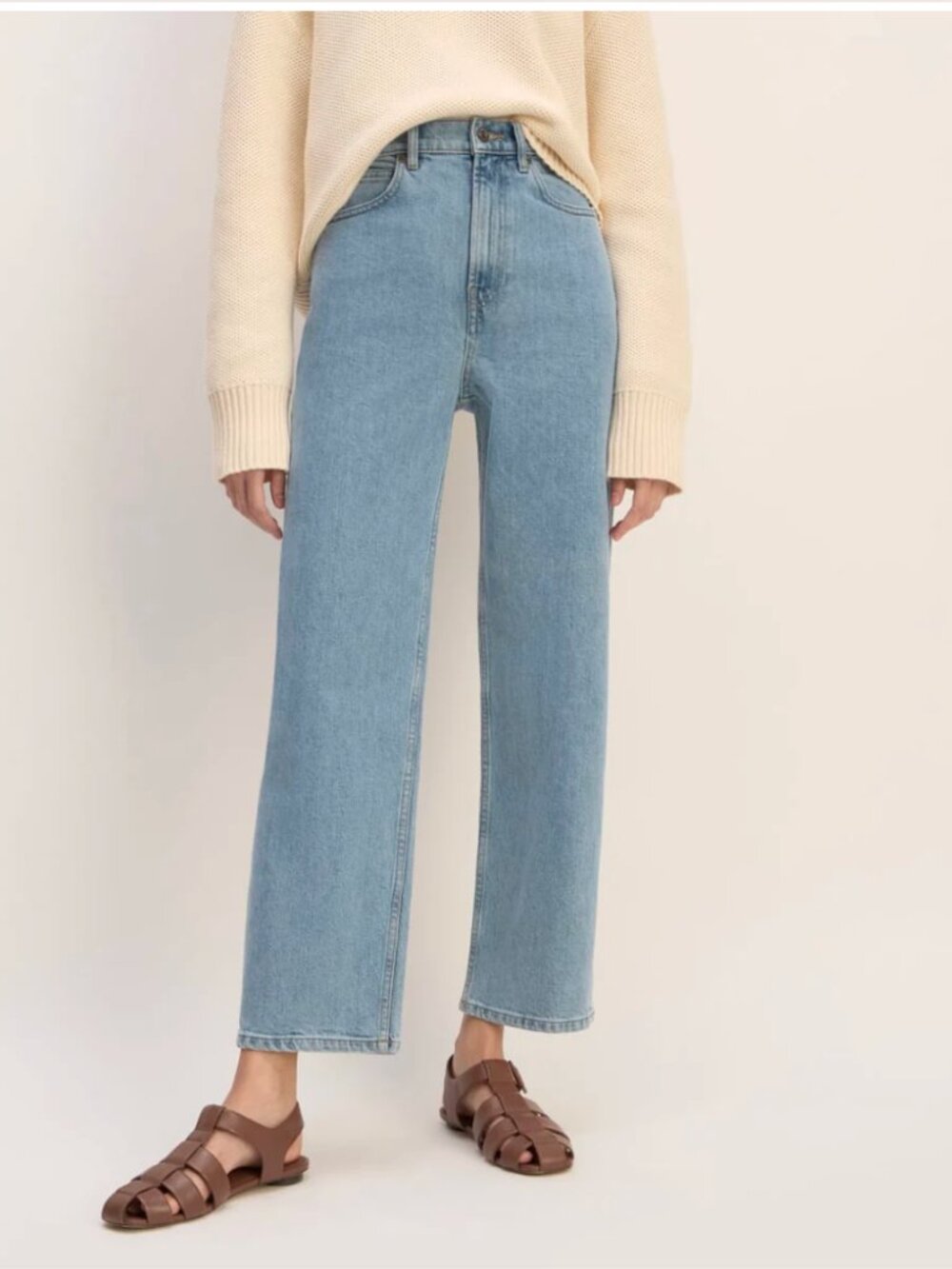 EVERLANE the Way High Straight Leg Denim Size 29 Long